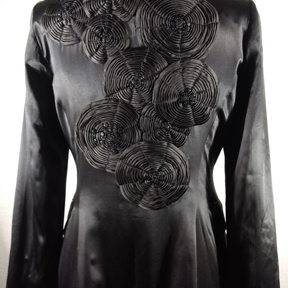 Biya by Johnny Was Silk Satin Circulae Coat NWT - Picture 2 of 6